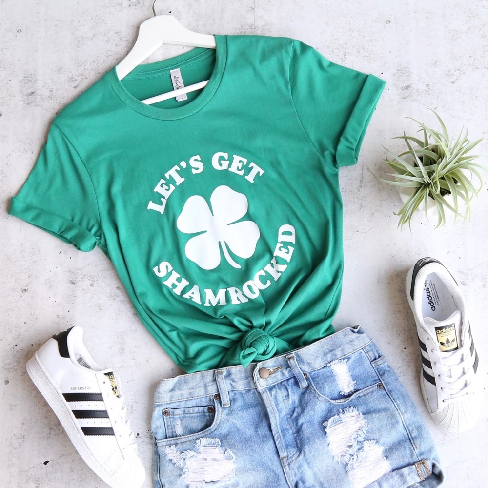 Let’s get shamrocked saint patrick’s patty day tee